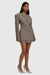 Alvan Blazer mit Gitterschnalle