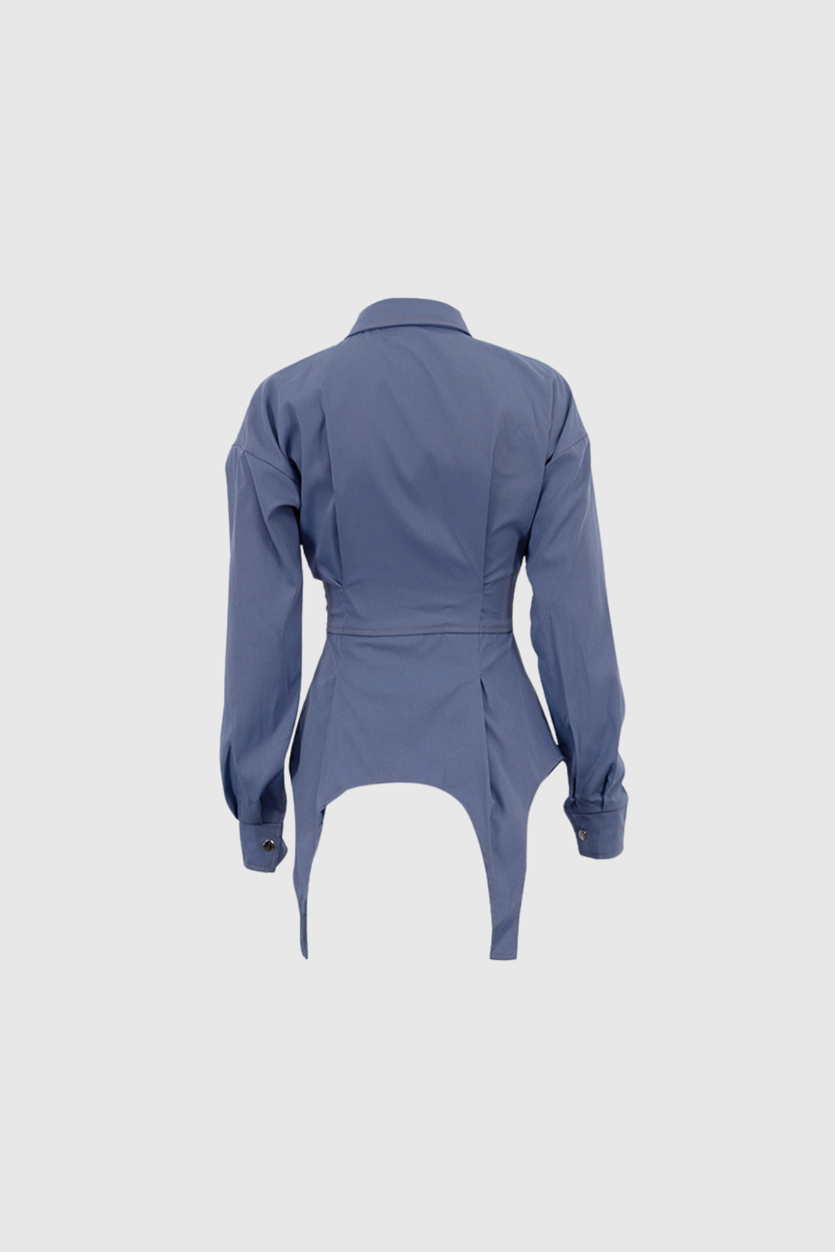 Alyssa Asymmetric Deconstruct Pocket Shirt