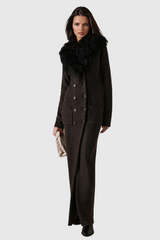 Alyth Button Faux Fur Coat