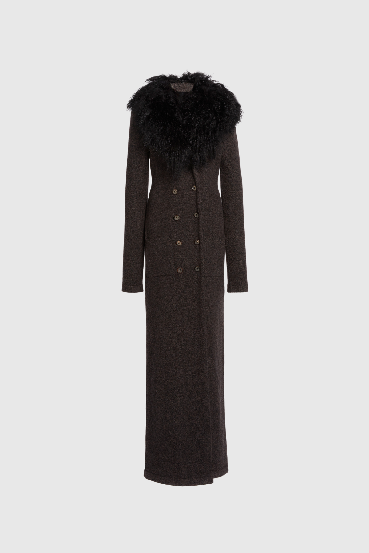 Alyth Button Faux Fur Coat