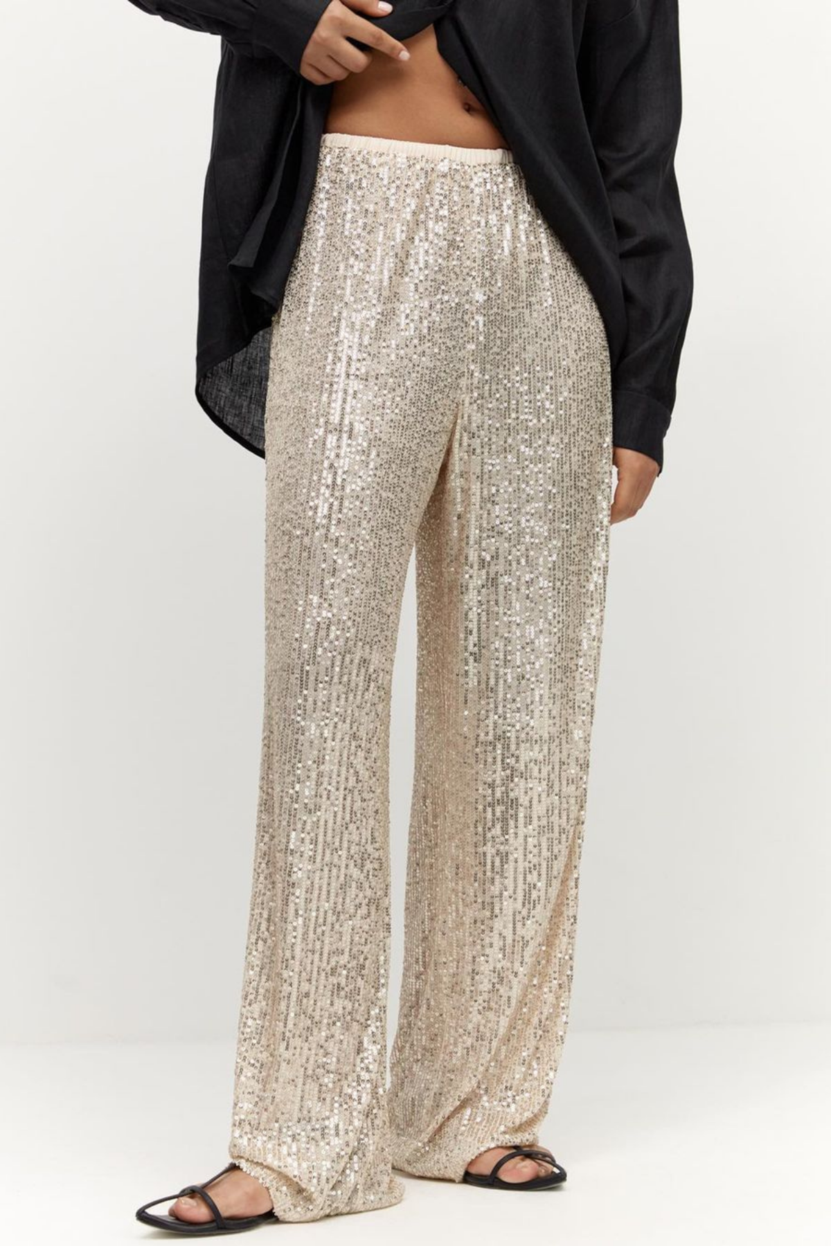 Amara – Paillettenhose in Gold