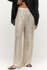 Amara – Paillettenhose in Gold