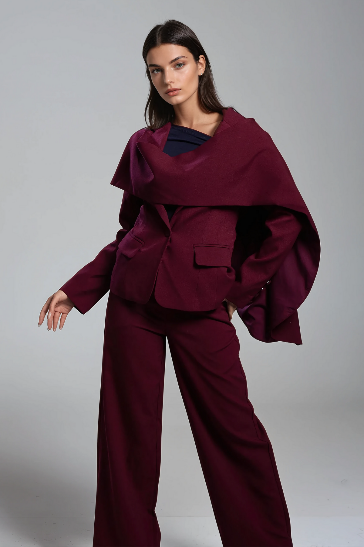 Arlene – Schalkragen-Blazer mit tiefem Ausschnitt