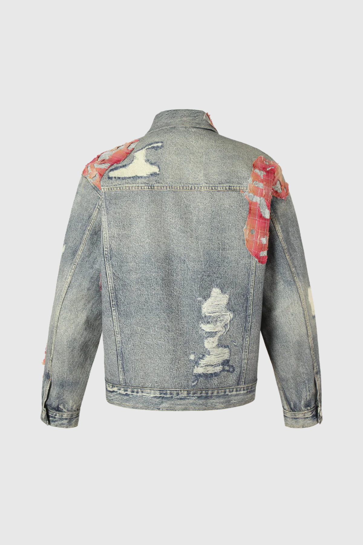 Avni Lace Torn Denim Jacket