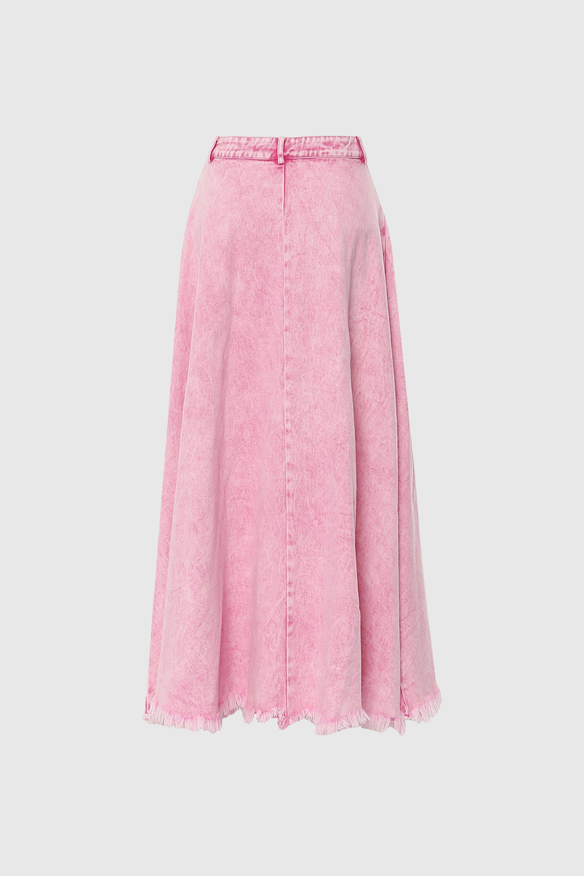 Ayleen Maxi Denim Skirt In Pink