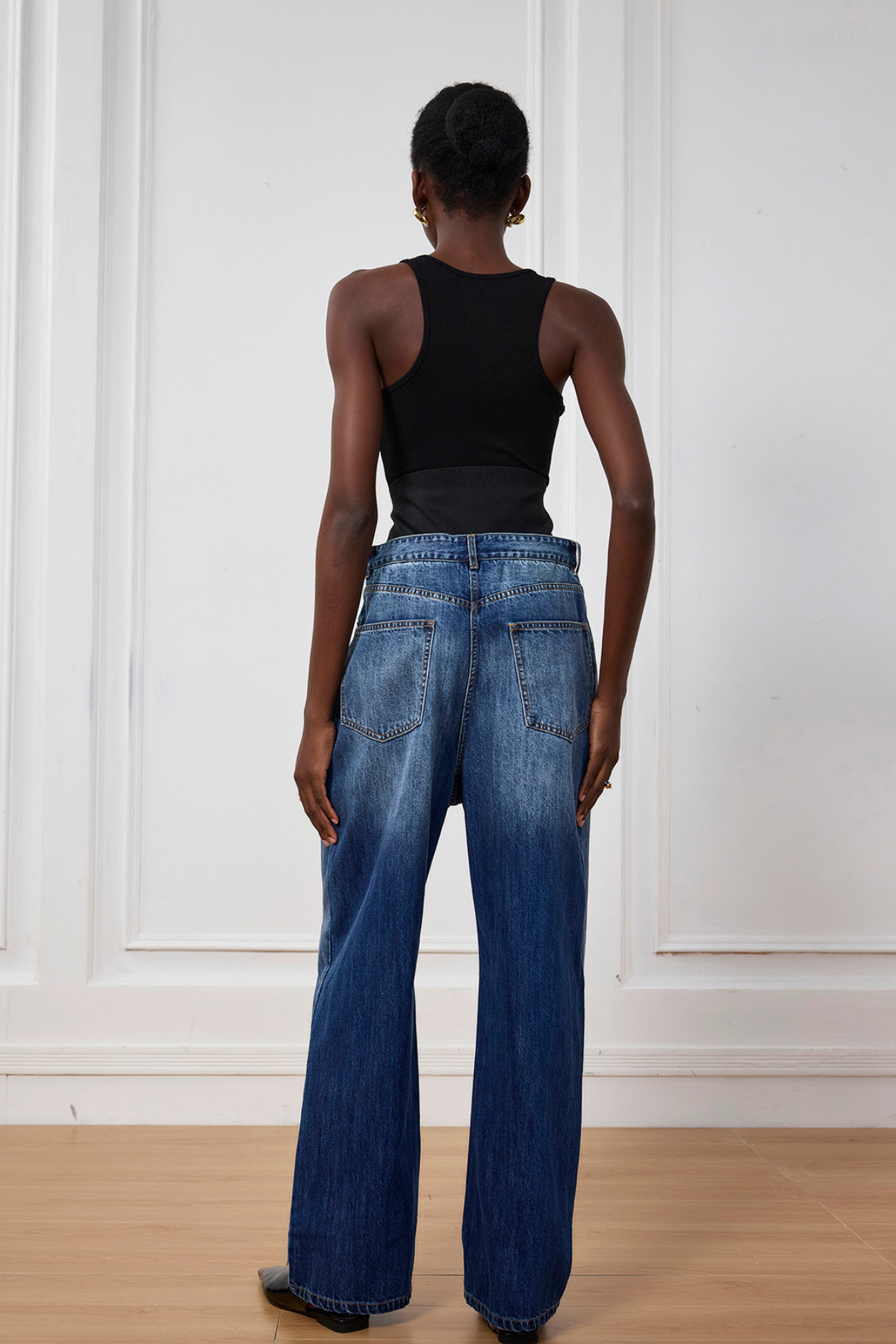 Azaria High Rise Jeans In Blue