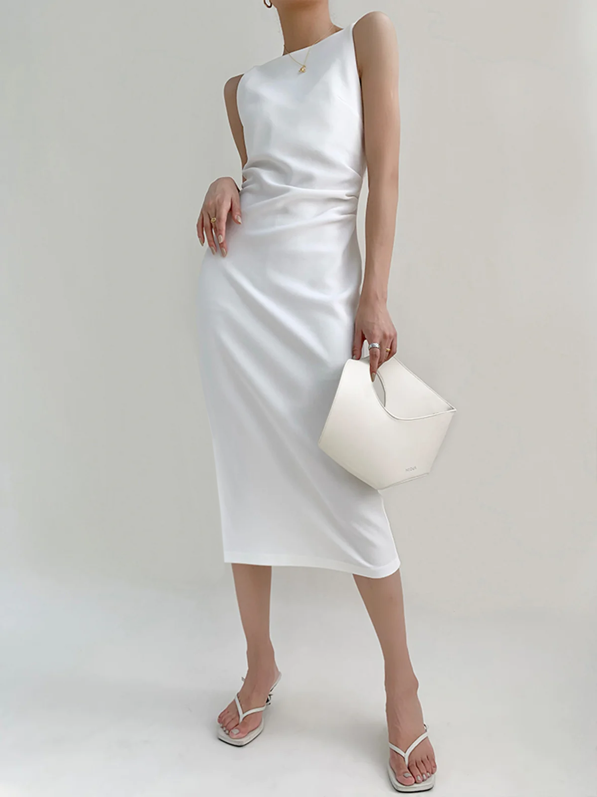 Silent Sea – Midikleid mit U-Boot-Ausschnitt