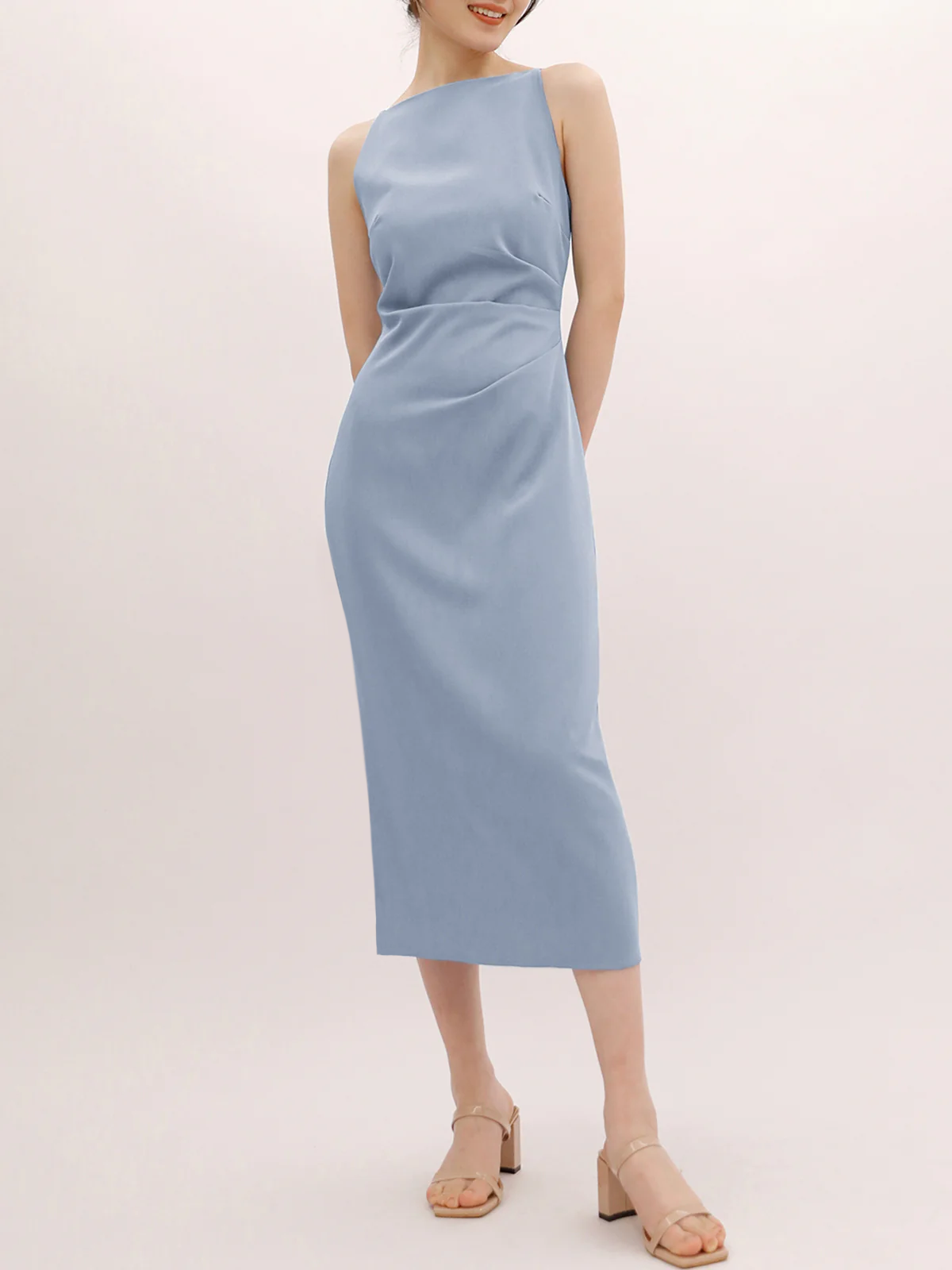 Silent Sea – Midikleid mit U-Boot-Ausschnitt
