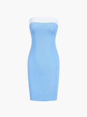 Contrast Trim Bodycon Short Dress