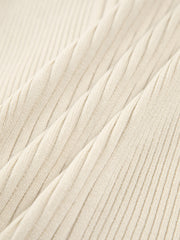 Twist Rib Mock Neck Bodycon Short Dress