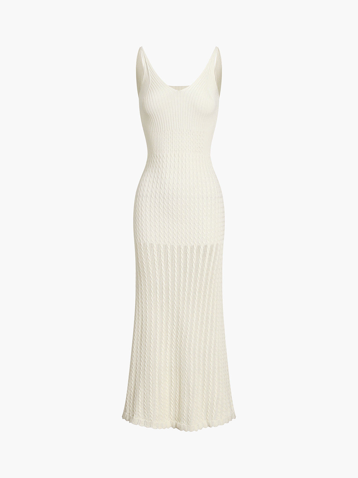 Midikleid aus Jacquard-Strick