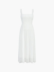 Solides, elegantes, langes Camisole-Kleid