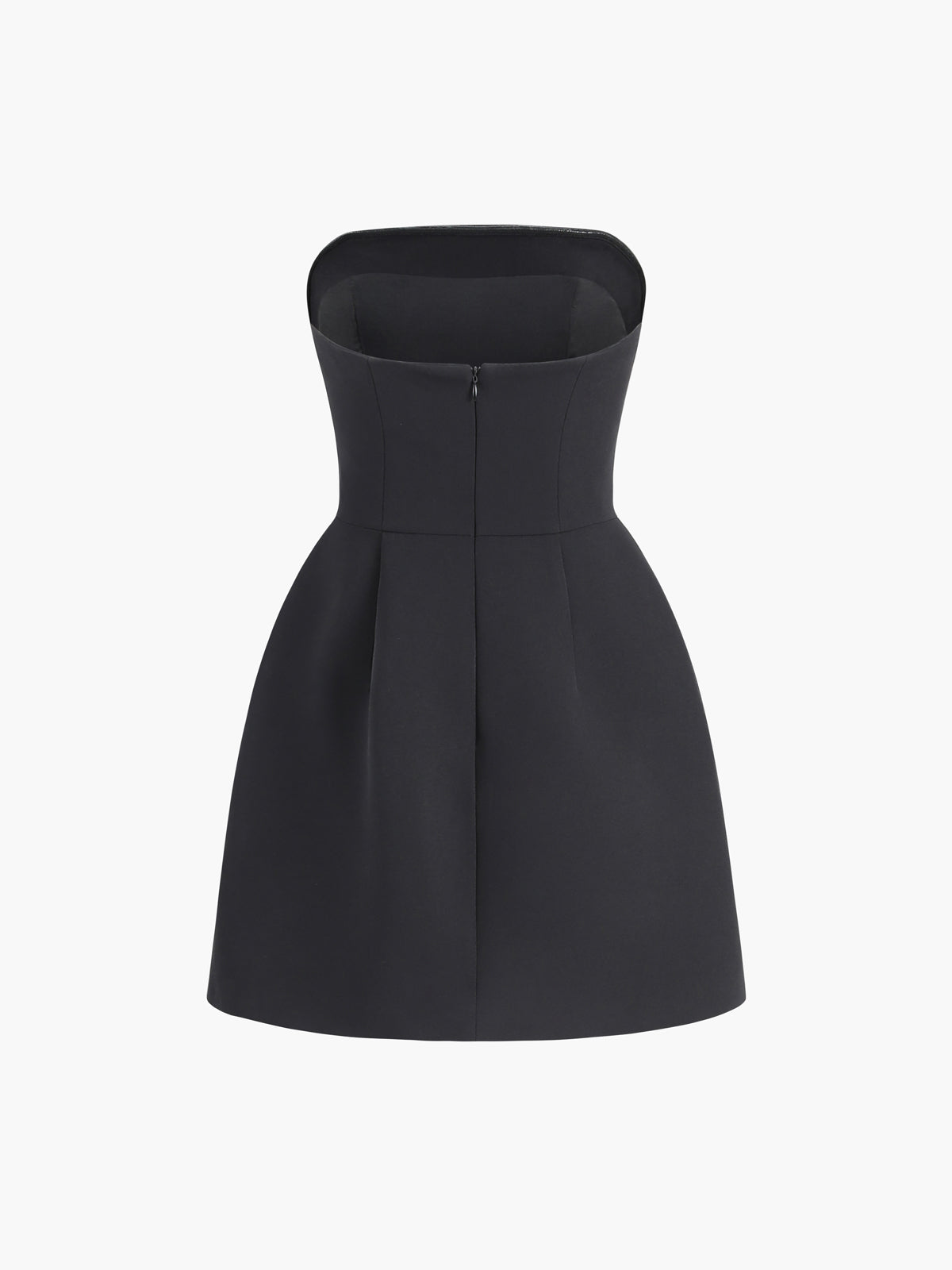 Einfarbiges Mini-Tube-Kleid