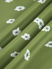 Ärmelloses, rückenfreies, kurzes Kleid mit Print
