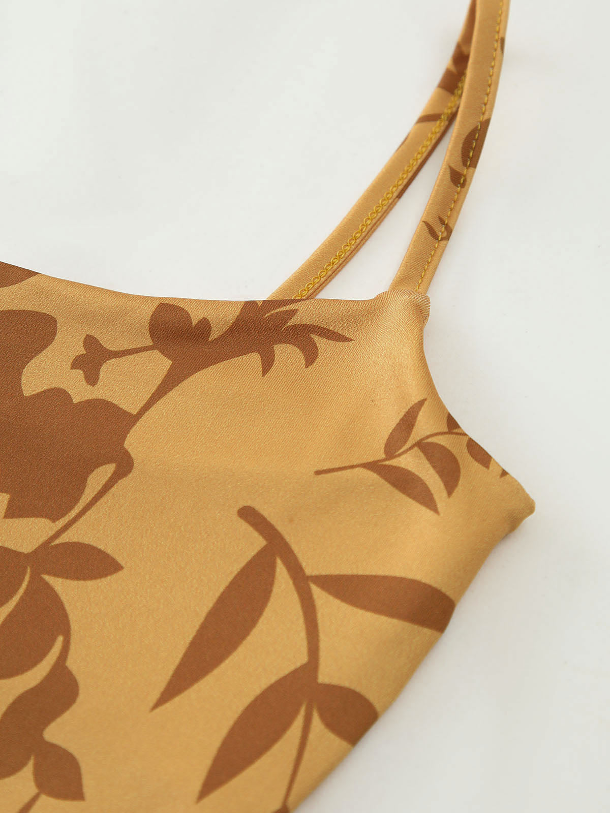 Langes Camisole-Kleid mit Blumenmuster