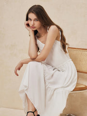 Sexy rückenfreies Midikleid mit Knoten