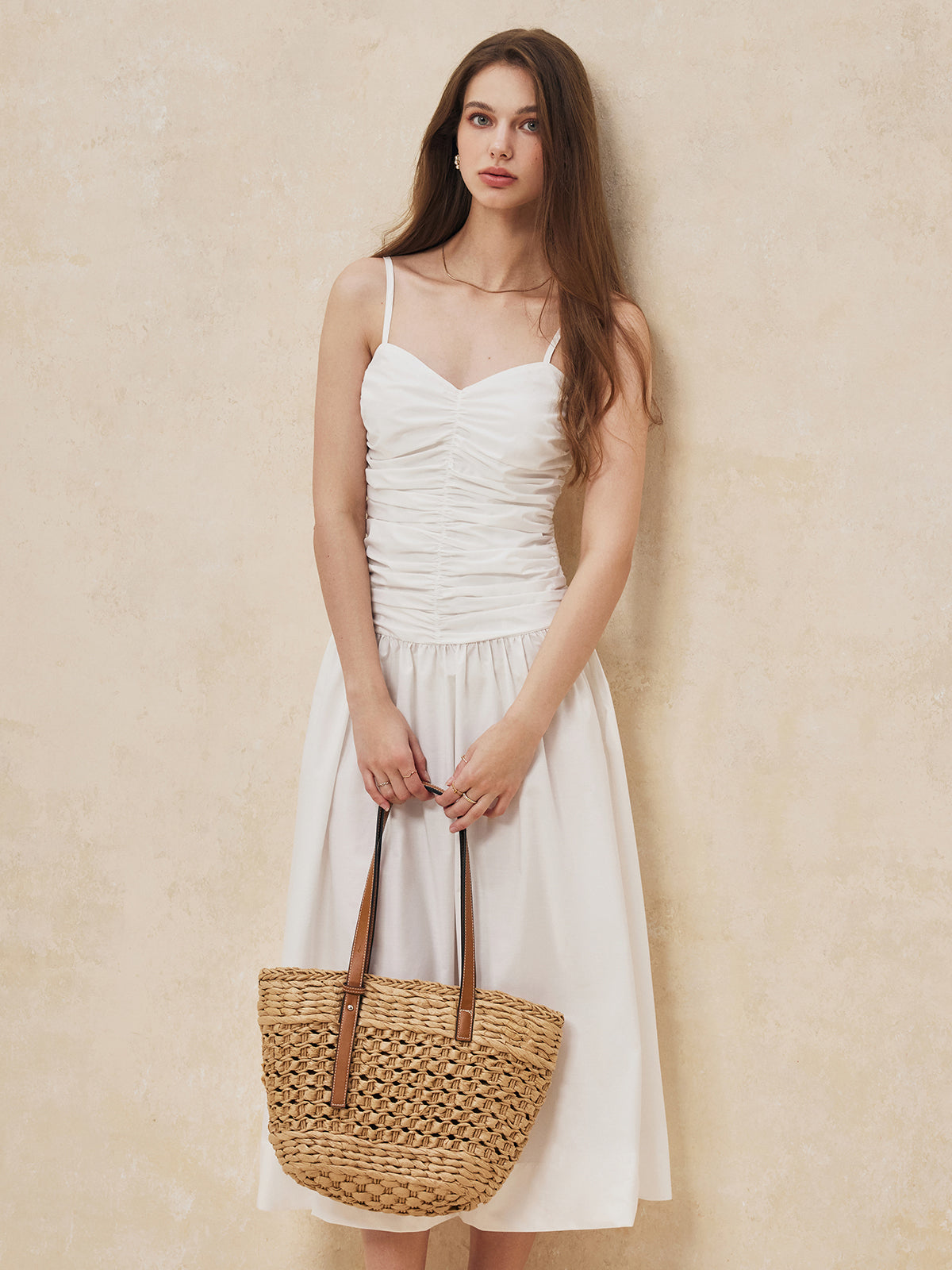 Serendipity – Langes Camisole-Kleid mit Rüschen