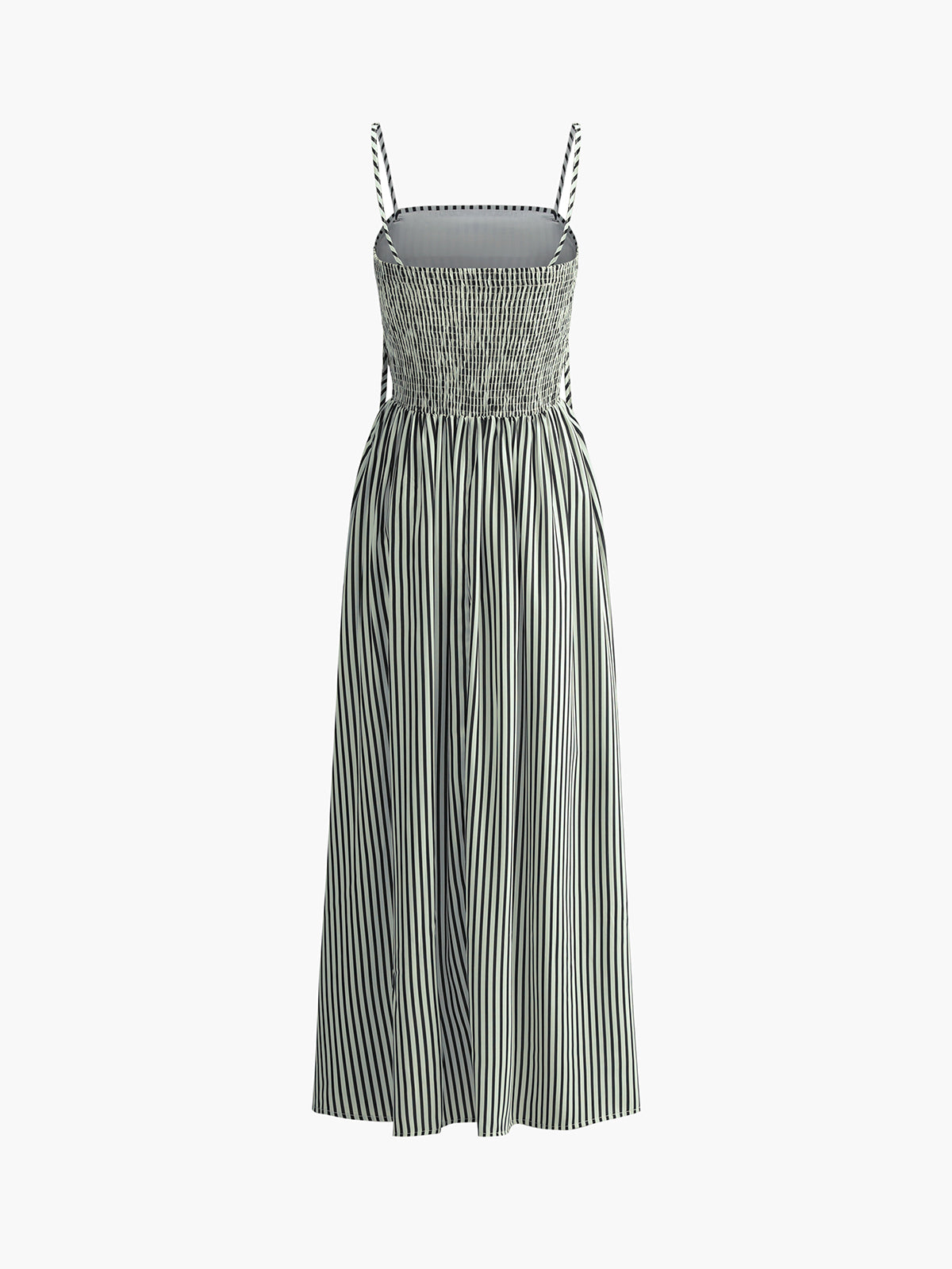 Ärmelloses langes Nadelstreifenkleid