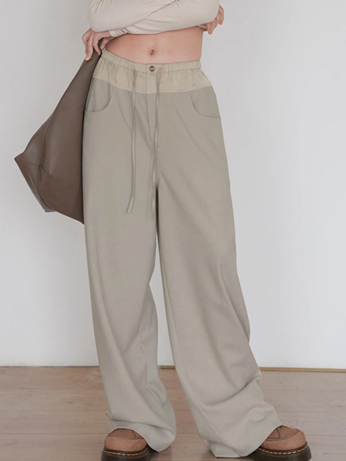 Knotted Wide Leg Pants