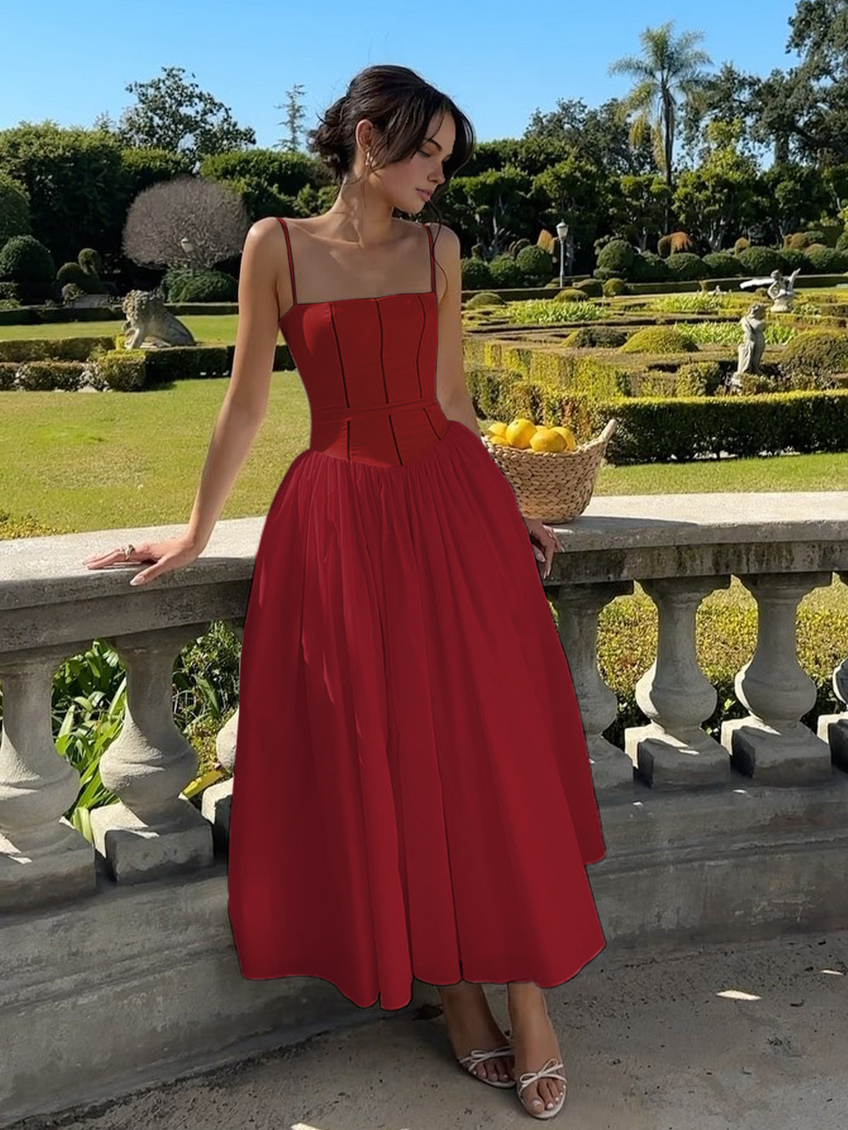 Serendipity – Frenchy – Langes, fließendes Kleid