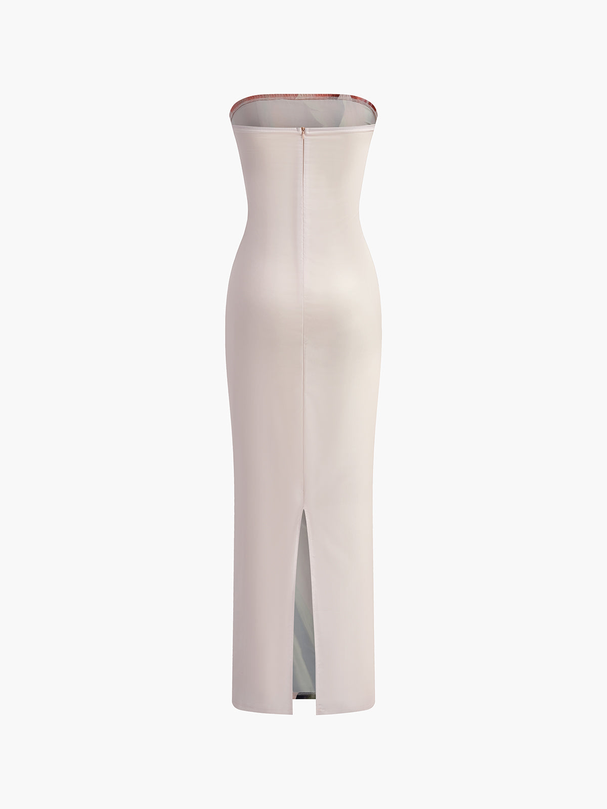 Kleid mit Blumenmuster und Reißverschluss hinten