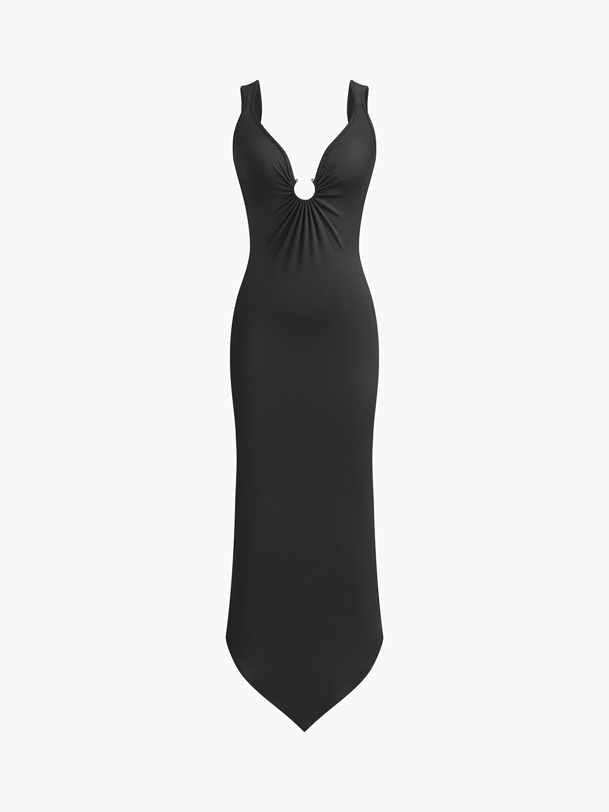 Rückenfreies Stretchkleid im Slim Fit