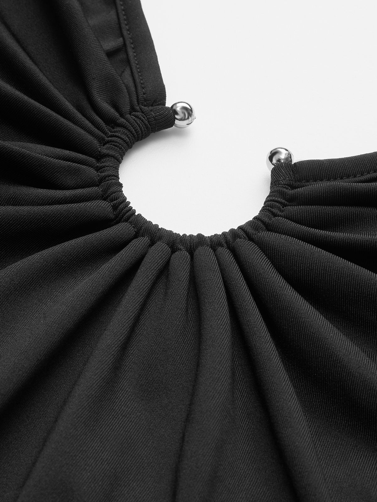 Rückenfreies Stretchkleid im Slim Fit