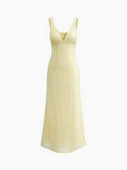 Schmales, ärmelloses Kleid mit Blumenmuster