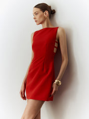 Ärmelloses Kleid mit Cut-Outs