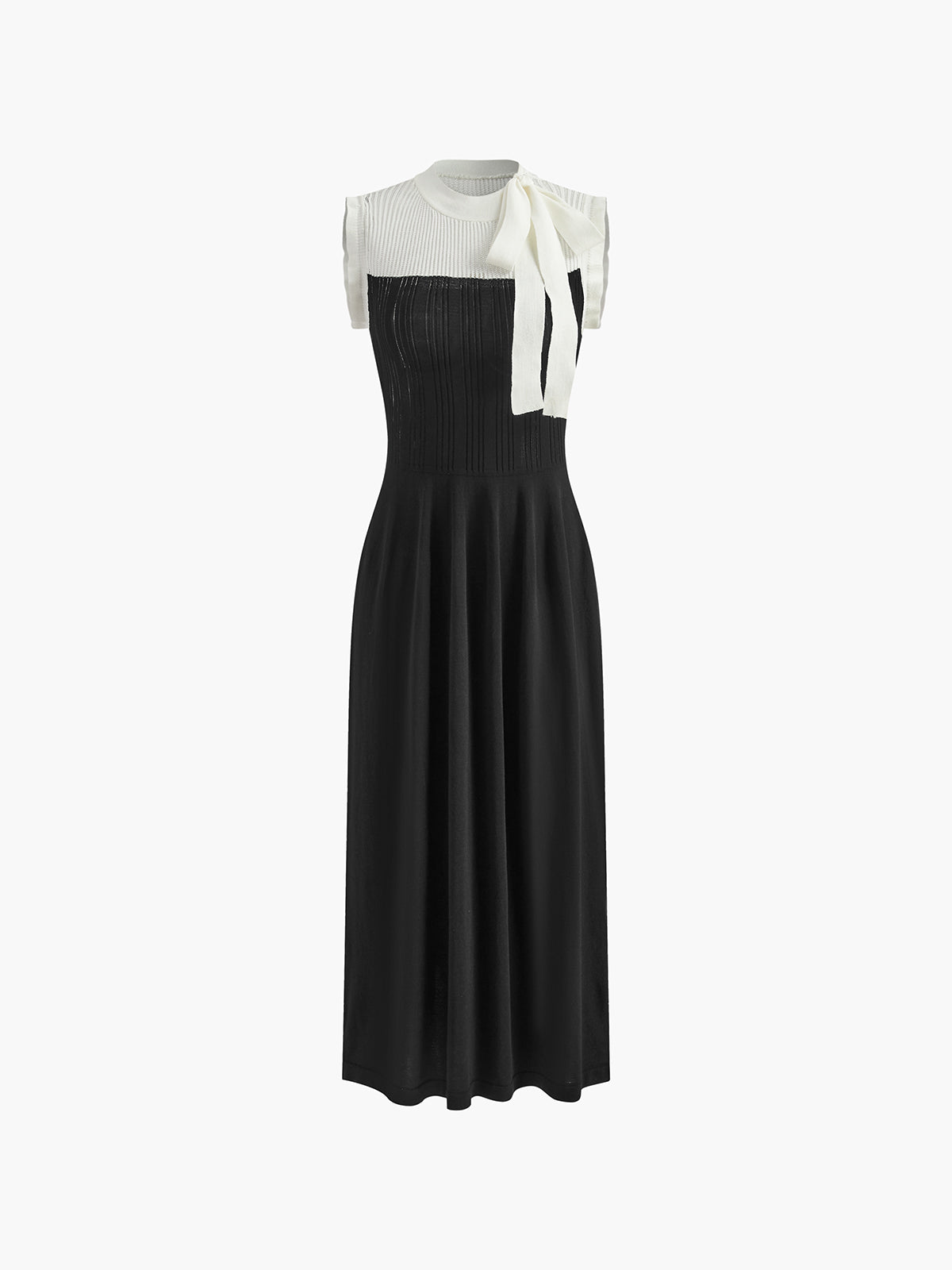 Strickkleid mit Knotendetail