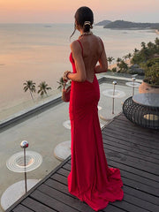 Schmales, rückenfreies Camisole-Kleid