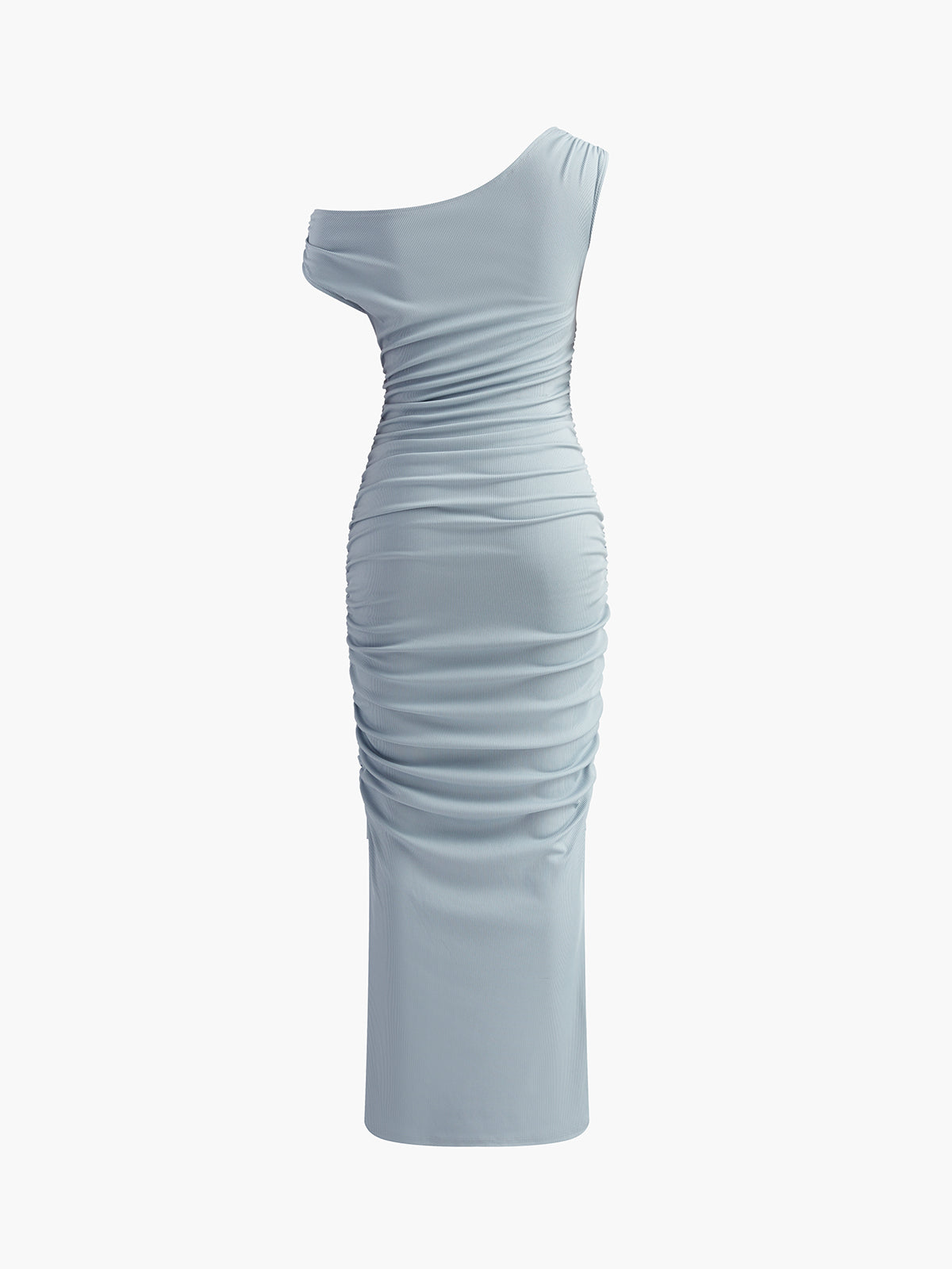 Asymmetrisches, schmal geschnittenes, langes Kleid