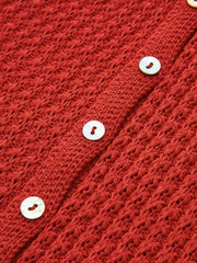 Ärmelloses kurzes Strickkleid