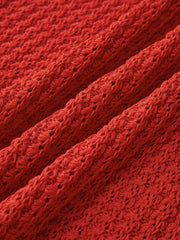 Ärmelloses kurzes Strickkleid