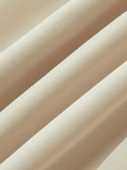 Langes Kleid mit Schlitz am Rücken und Puffärmeln