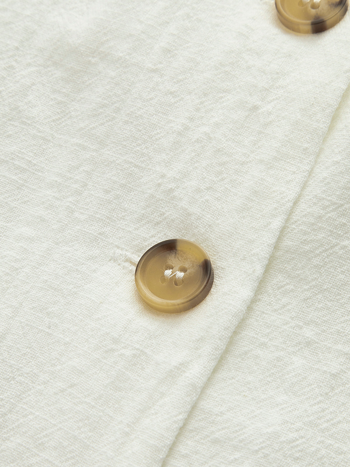 Kurzes Baumwollkleid mit Knopfleiste vorne