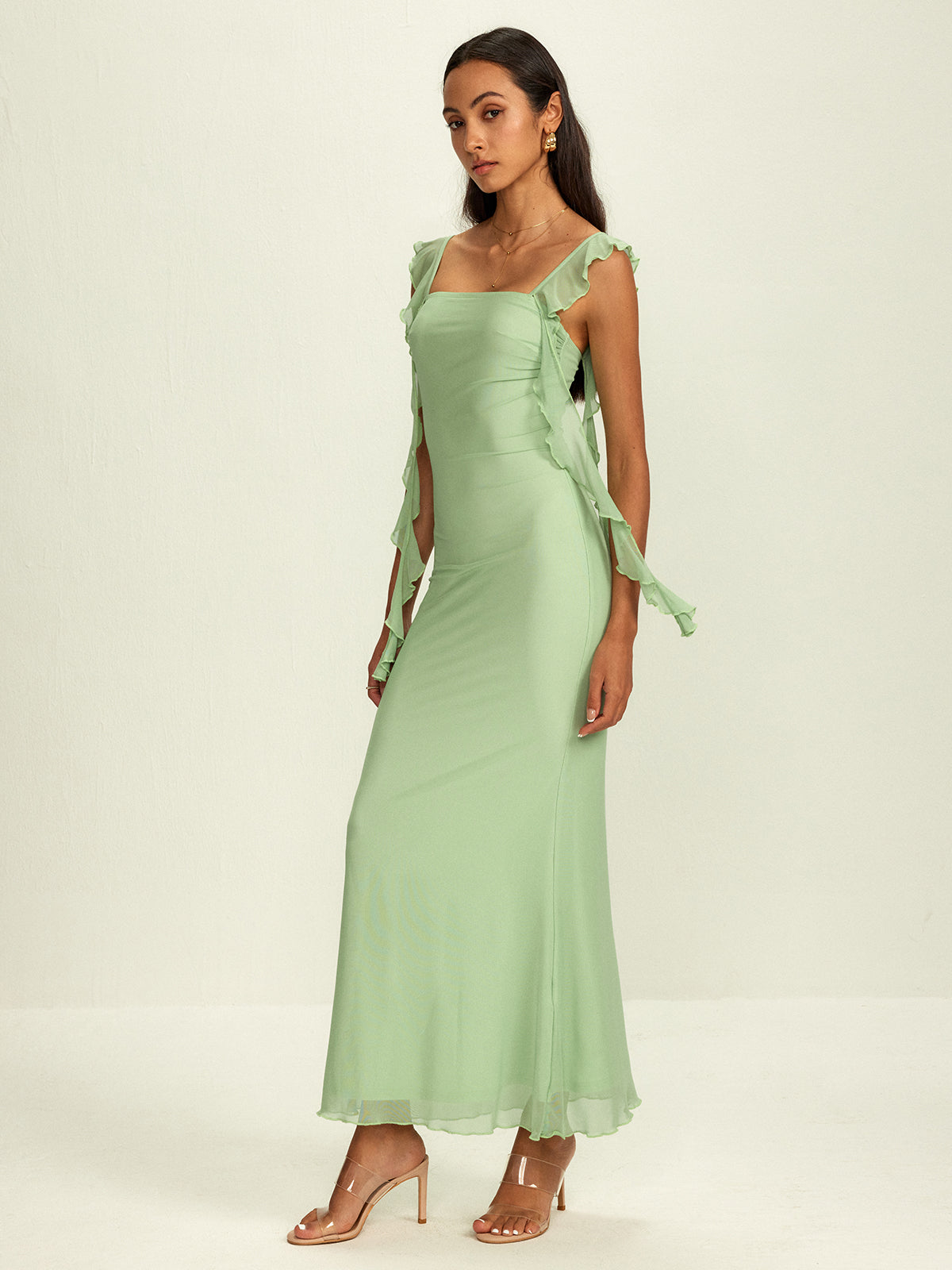 Lettuce Trim Fishtail Dress