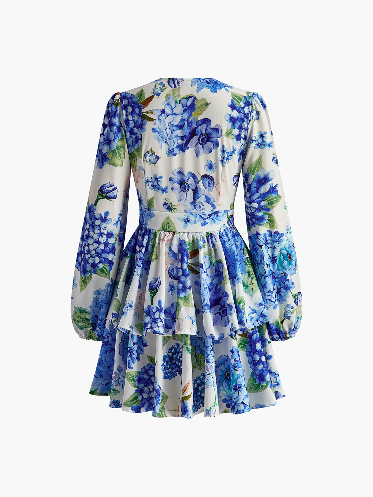 Korsettkleid mit Rüschen und Traubenmuster