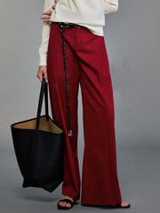 Pleated Wide-Leg Pants