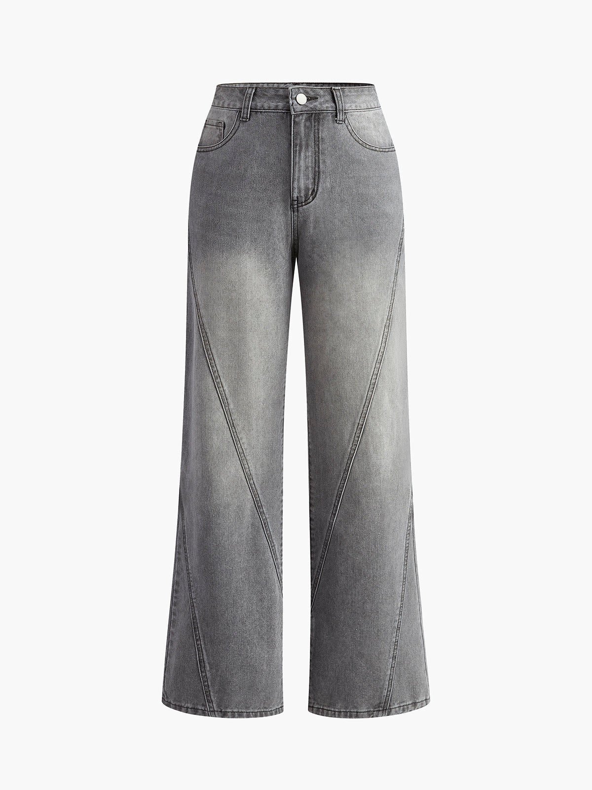 Vintage Denim Straight Leg Pants