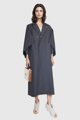 Babette Deconstructed Lapel Coat