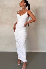 Rückenfreies Camisole-Kleid mit Rüschen