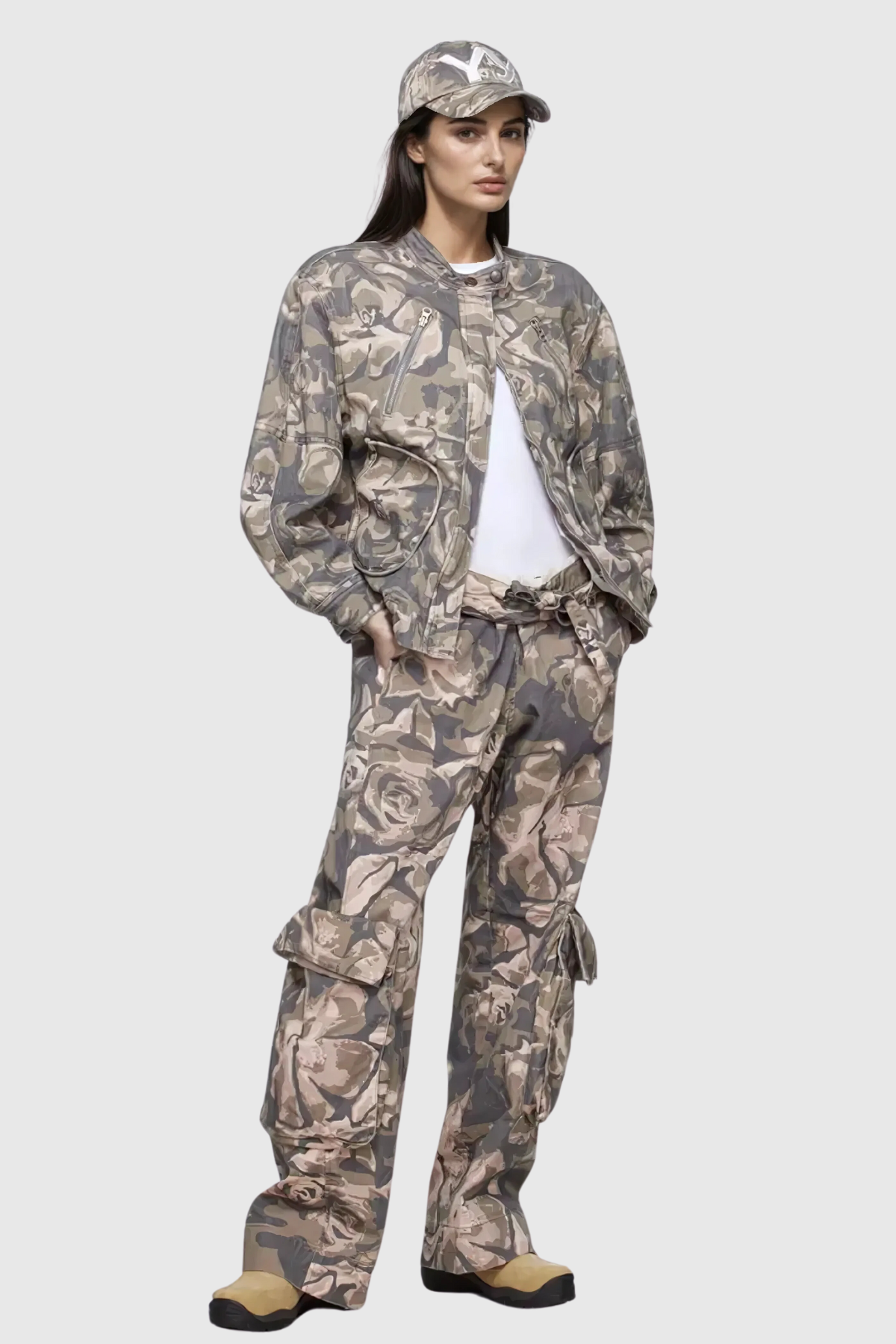 Bahula Hose mit Camouflage-Print und Taschen