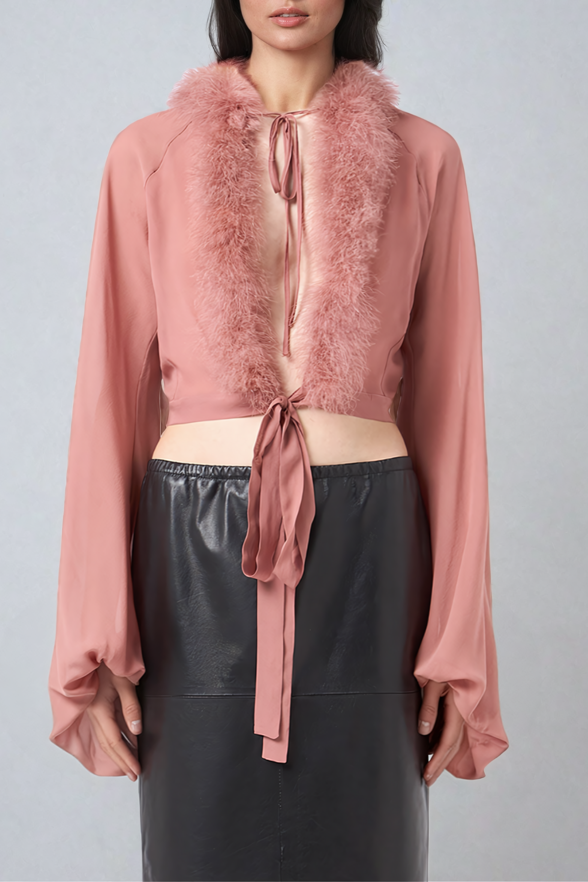 Balder – Deconstruct – Schnüroberteil aus Kunstpelz