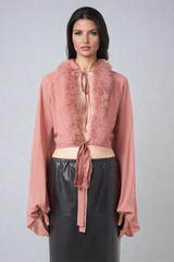 Balder – Deconstruct – Schnüroberteil aus Kunstpelz