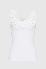 Trägerloses Spaghetti-Top Kira mit Blumenmuster