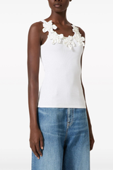 Trägerloses Spaghetti-Top Kira mit Blumenmuster
