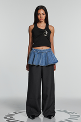 Bellamy – Weite Hose mit Rüschengürtel