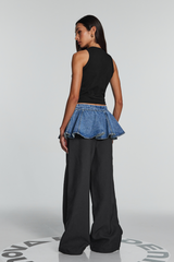 Bellamy – Weite Hose mit Rüschengürtel