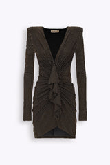 Blakely Kleid mit V-Ausschnitt und Strass